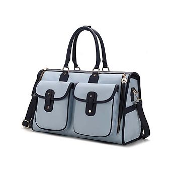 MKF Collection Genevieve Color-Block Women's Satchel, Duffle Tote Bag by Mia K