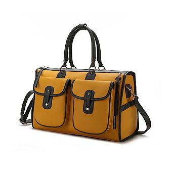 MKF Collection Genevieve Color-Block Women's Satchel, Duffle Tote Bag by Mia K