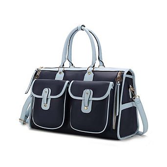 MKF Collection Genevieve Color-Block Women's Satchel, Duffle Tote Bag by Mia K
