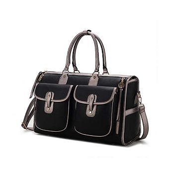 MKF Collection Genevieve Color-Block Women's Satchel, Duffle Tote Bag by Mia K