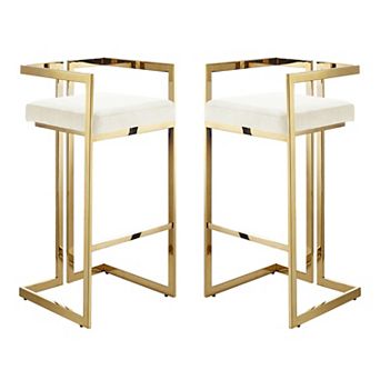 Anjali Bar Stool/Counter Stool Geometric Frame (Set of 2)