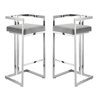 Anjali Bar Stool/Counter Stool Geometric Frame (Set of 2)