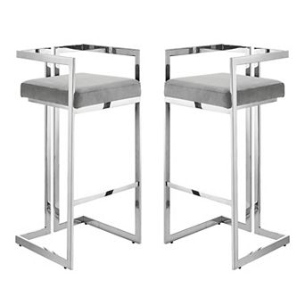 Anjali Bar Stool/Counter Stool Geometric Frame (Set of 2)