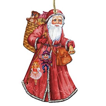 Saint Nick Christmas 24-Inch Door Decor by G. DeBrekht - Christmas Santa Snowman Decor