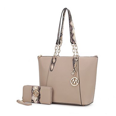 MKF Collection Ximena Tote Bag & matching Wristlet Wallet by Mia K