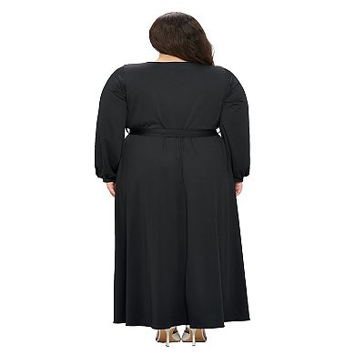 Plus Size Espinoza Surplice Maxi Dress