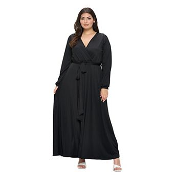 Plus Size Espinoza Surplice Maxi Dress