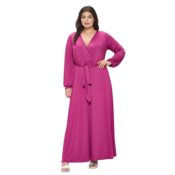 Plus Size Espinoza Surplice Maxi Dress