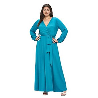 Plus Size Espinoza Surplice Maxi Dress