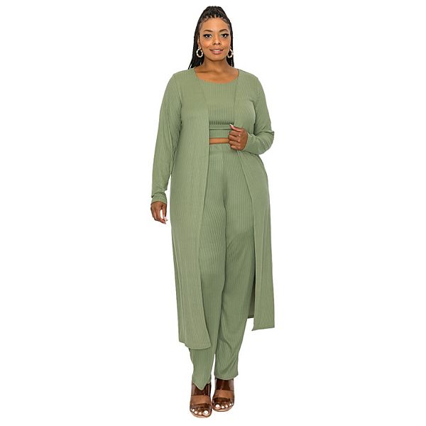 Khloe Three Piece Rib Set