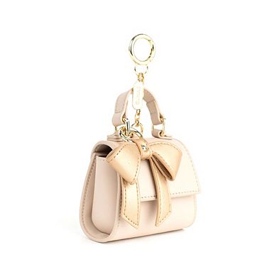 Cottontail Mini Vegan Leather Bag Keychain