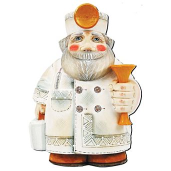 Doctor Santa Christmas 24-Inch Door Decor by G. DeBrekht - Unique Wooden Holiday Décor