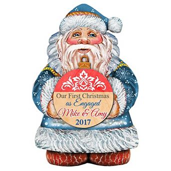 My First Christmas Santa 24-Inch Door Decor by G. DeBrekht - Unique Wooden Holiday Décor