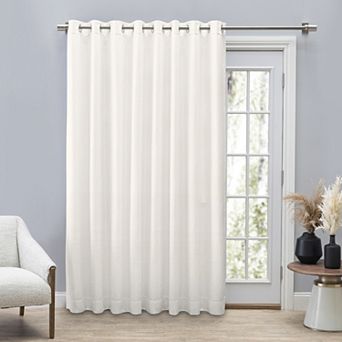 Grasscloth Lined Grommet Patio Panel w/Wand