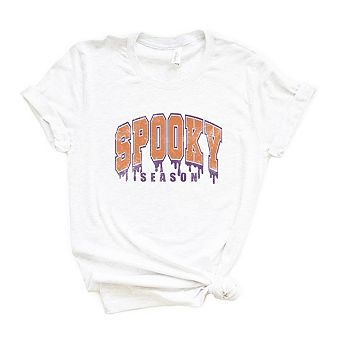 Spooky Season Varsity Drip Short Sleeve Graphic Tee