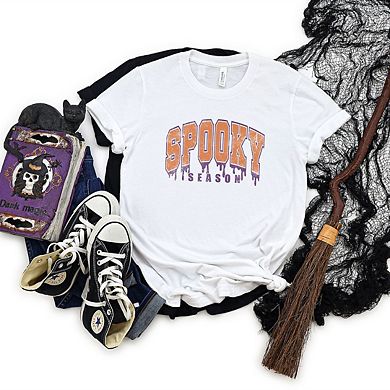 Spooky Season Varsity Drip Short Sleeve Graphic Tee