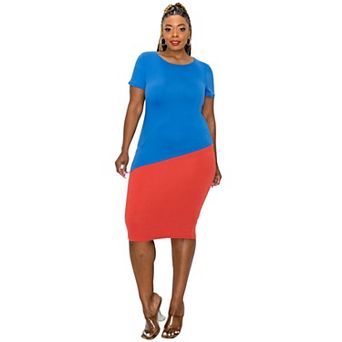 Colorblock Bodycon Dress