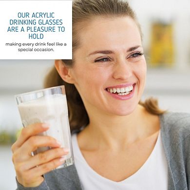 12 Oz Acrylic Cups Set of 6