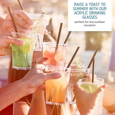 12 Oz Acrylic Cups Set of 6