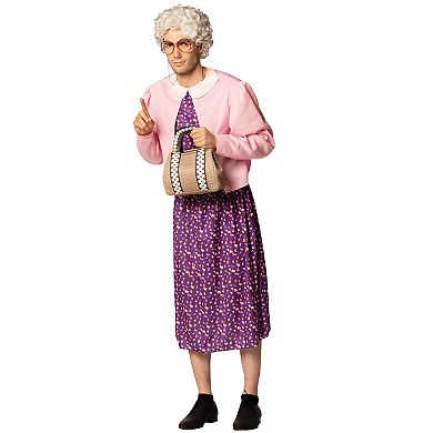 Golden Granny Wise Halloween Costume with Wig, Adult Size S-M