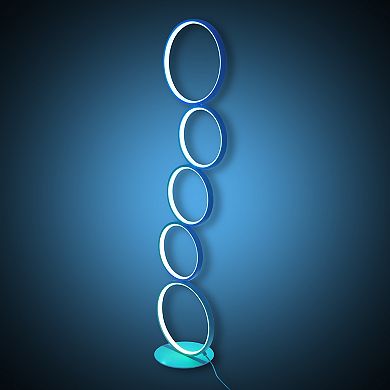 RGB Minimalist Circular Floor Lamp