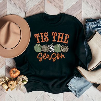 Simply Sage Market Tis The Season Leopard Pumpkin Sweatshirt