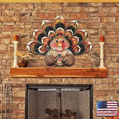 Be Thankful Turkey Sitter Halloween 24-Inch Door Decor by J. Mills-Price - Thanksgiving Decor