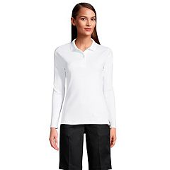 Kohls womens long 2024 sleeve polo shirts