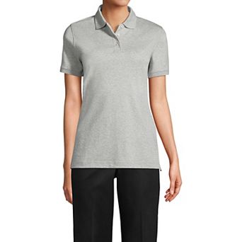 Women's Lands' End School Uniform Classic Short Sleeve Interlock Polo Top
