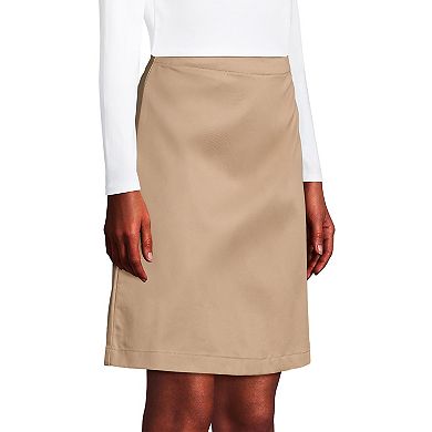 Women's Lands' End School Uniform Blend Chino Skort