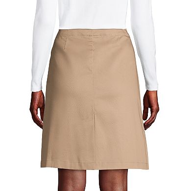 Women's Lands' End School Uniform Blend Chino Skort