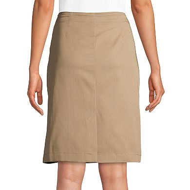 Women's Lands' End School Uniform Blend Chino Skort