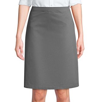 Women's Lands' End School Uniform Blend Chino Skort