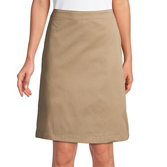 Women's Lands' End School Uniform Blend Chino Skort