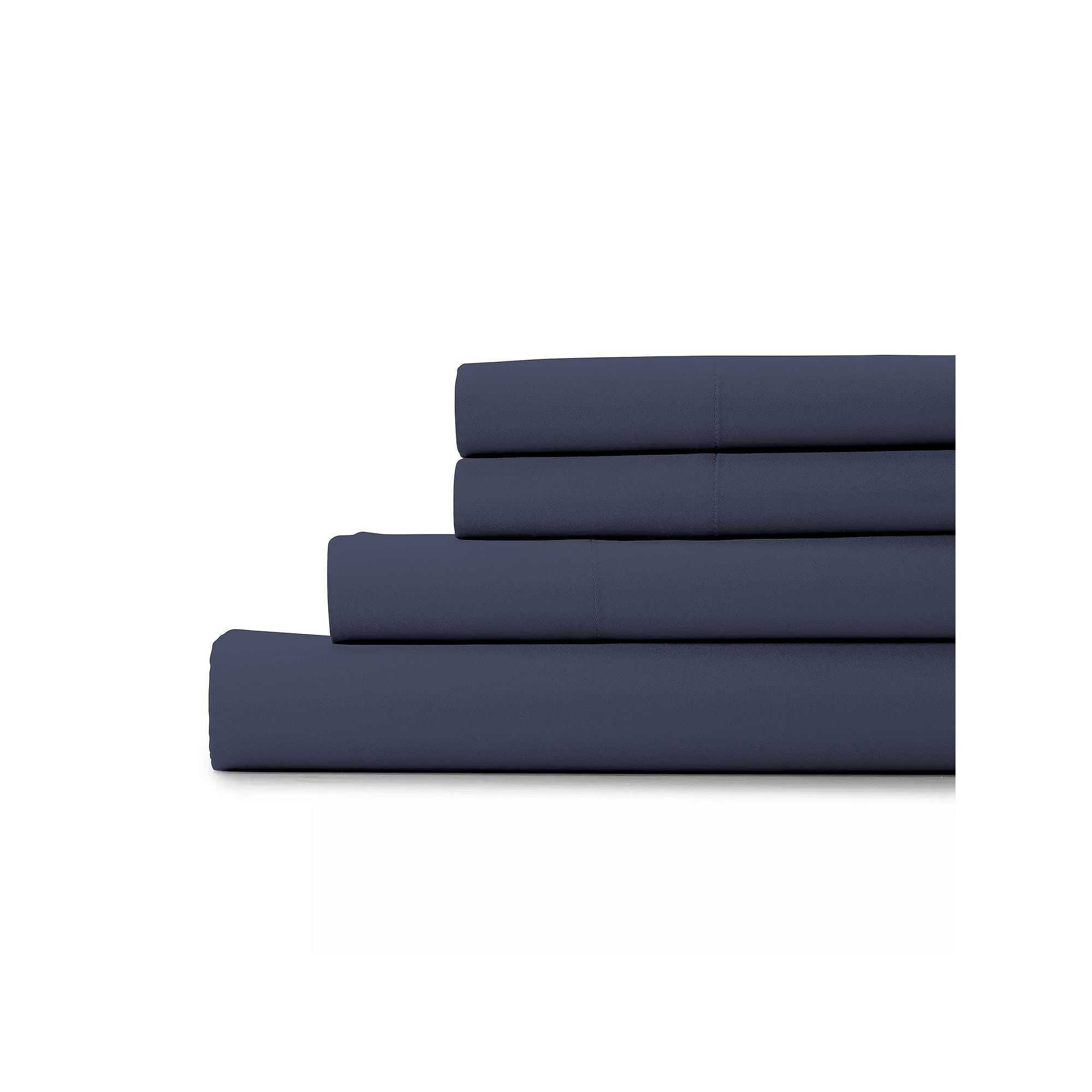 Color Sense All-Season Sheet Set, Black Navy