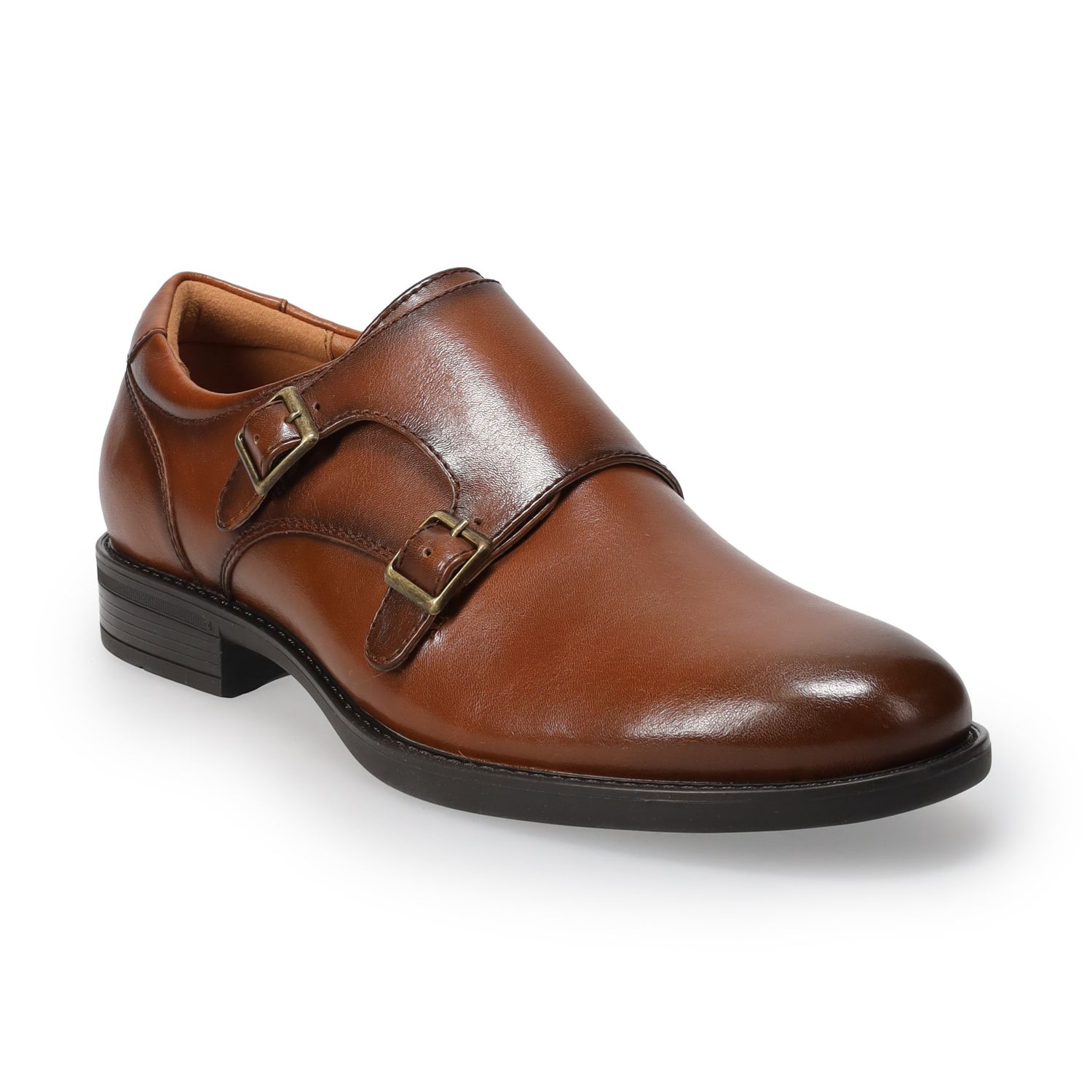 Clarks Dixon Mens 11 M Brown Leather Monk Strap Side Buckle Dress Shoe HTF Dress Shoe Monkstrap Bourbon Nicol – Ace Marks main image 2