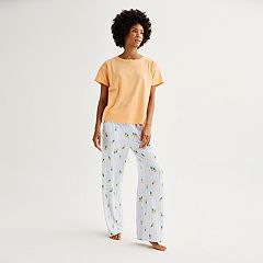 Ladies Pajama Evolove Women's Micro Modal Solid Pyjama Relaxed