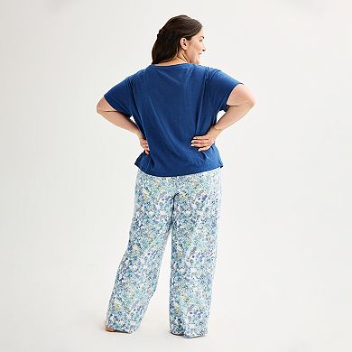 Plus Size Sonoma Goods For Life® Pajama Top & Pajama Pants Set