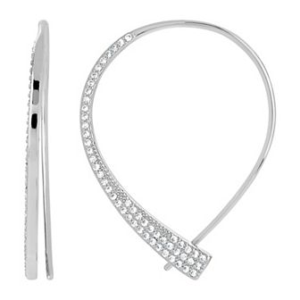 MC Collective Cubic Zirconia Studded Threader Earrings