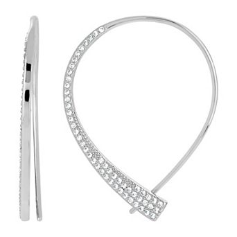 MC Collective Cubic Zirconia Studded Threader Earrings