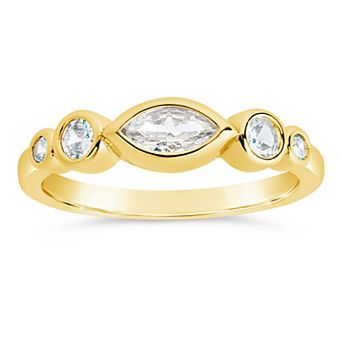 MC Collective Triple Oval Cubic Zirconia Ring