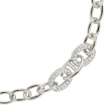 MC Collective Cubic Zirconia Bold Link Bracelet