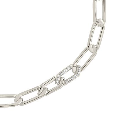 MC Collective Cubic Zirconia Chain Link Bracelet