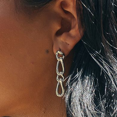 MC Collective Chain Link Drop Stud Earrings