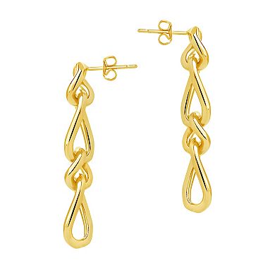 MC Collective Chain Link Drop Stud Earrings