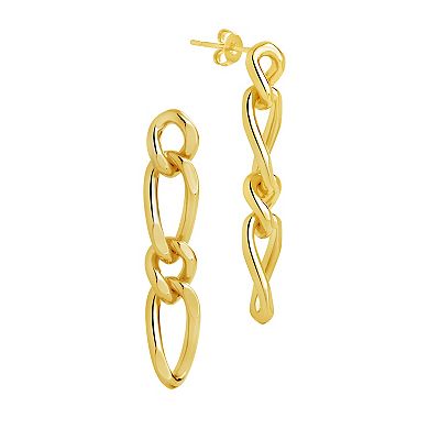 MC Collective Chain Link Drop Stud Earrings
