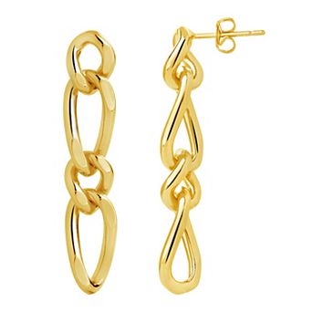 MC Collective Chain Link Drop Stud Earrings