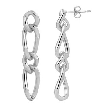 MC Collective Chain Link Drop Stud Earrings