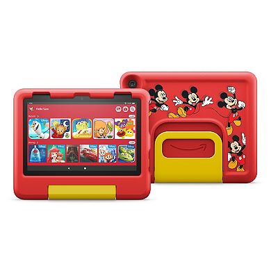 Amazon Fire HD 8 Kids tablet, 8" HD display, ages 3-7, includes 2-year worry-free guarantee, Kid-Proof Case, 32 GB, Disney Mickey Mouse