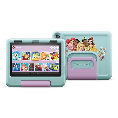 Amazon Fire HD 8 Kids tablet, 8" HD display, ages 3-7, includes 2-year worry-free guarantee, Kid-Proof Case, 32 GB, Disney Princess